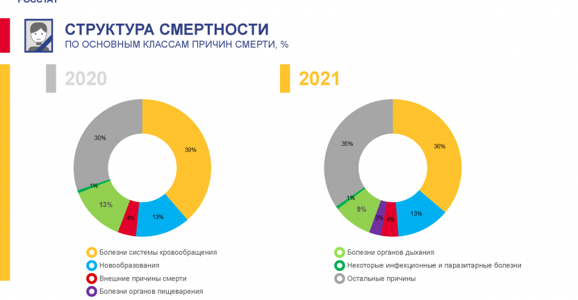 Структура смертности за 2021 год